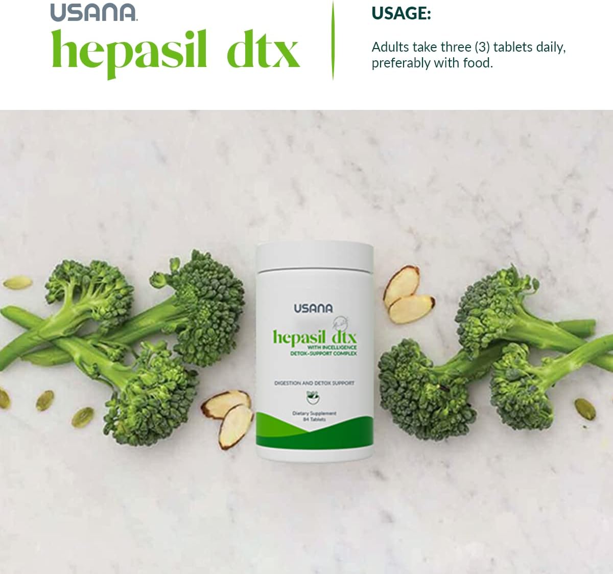 USANA Hepasil DTX with InCelligence – Liver Support Complex – 84 Tablets (28-Day Supply) - görsel 6