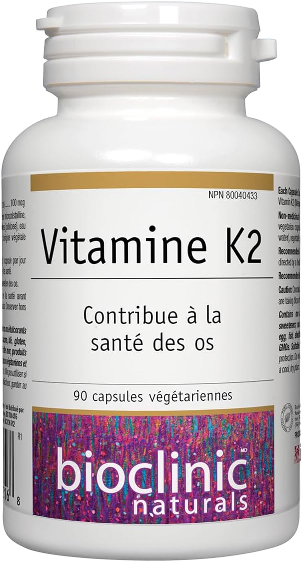 Bioclinic Naturals - Vitamin K2 100 mcg - 90 Vegetarian Capsules - görsel 4