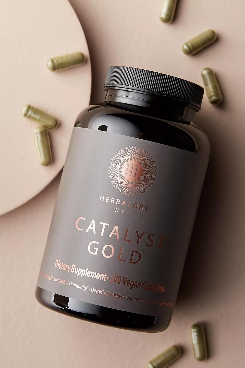 Natural Catalyst Gold Superfood Supplement for Immunity, Digestion, Hair, Skin and Nails (240 Capsules) - görsel 4