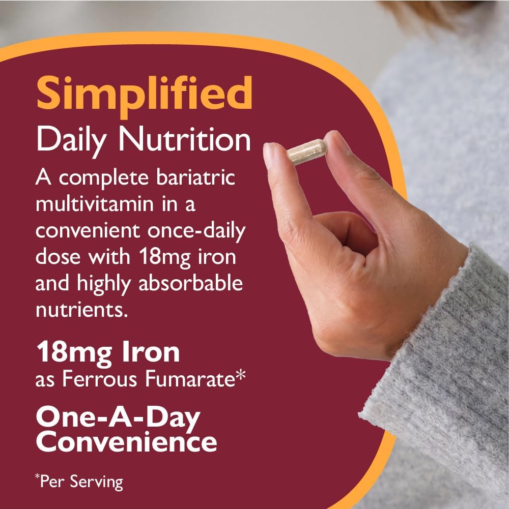 CelebrateONE 18 Bariatric Multivitamin with Iron – Once Daily, 30 Vegetable Capsules - görsel 8