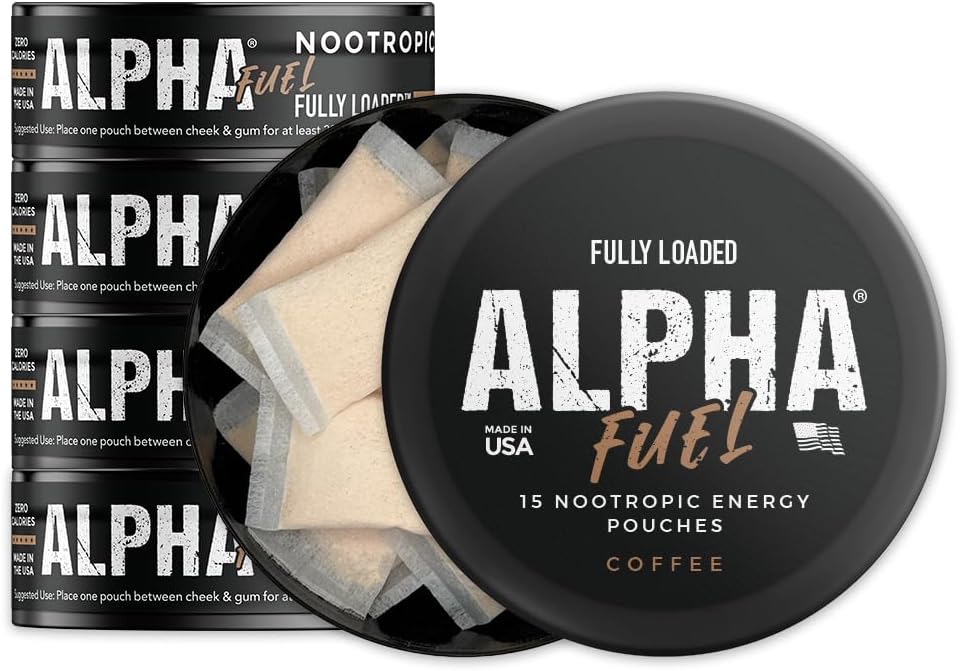 Fully Loaded Alpha Nootropic Pouches (Coconut Banana) - 5 Cans - 15 Pouches per Can - Effective Nootropic Delivery, Nicotine Pouch Replacement - Faster Absorption, Alpha GPC, L-Tyrosine, GABA - görsel 9
