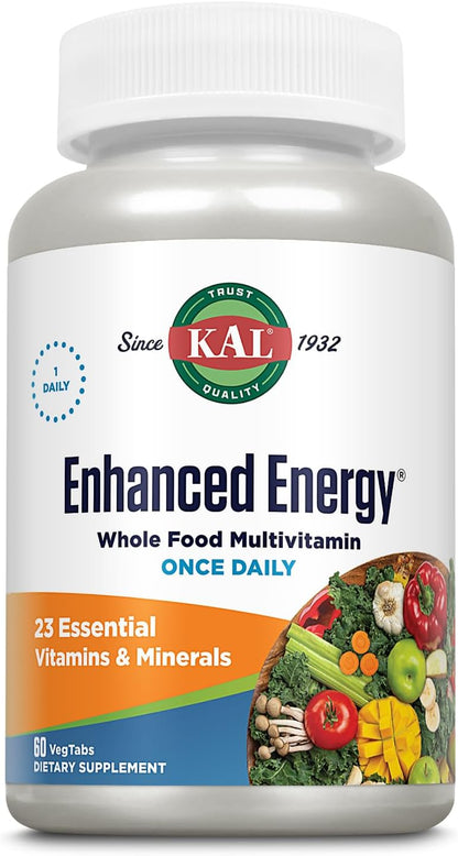 KAL Enhanced Energy Tablets, 60 Tablets