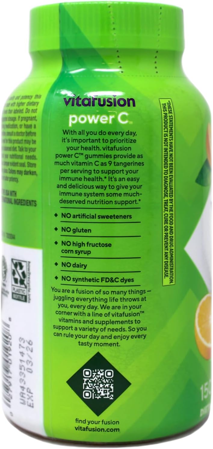 Vitafusion Power C Gummy Vitamins, 150 Count - görsel 2