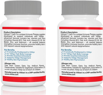 Vitilox Vitiligo T-Cell-V Immune Therapy Capsules – 4 Months Supply