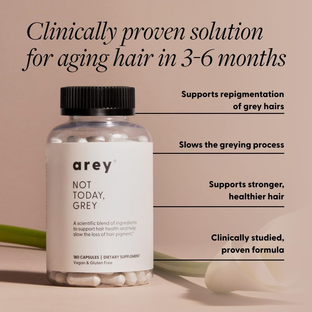 Arey Not Today, Grey Daily Hair Supplement for Women and Men – 3 Month Supply - görsel 3