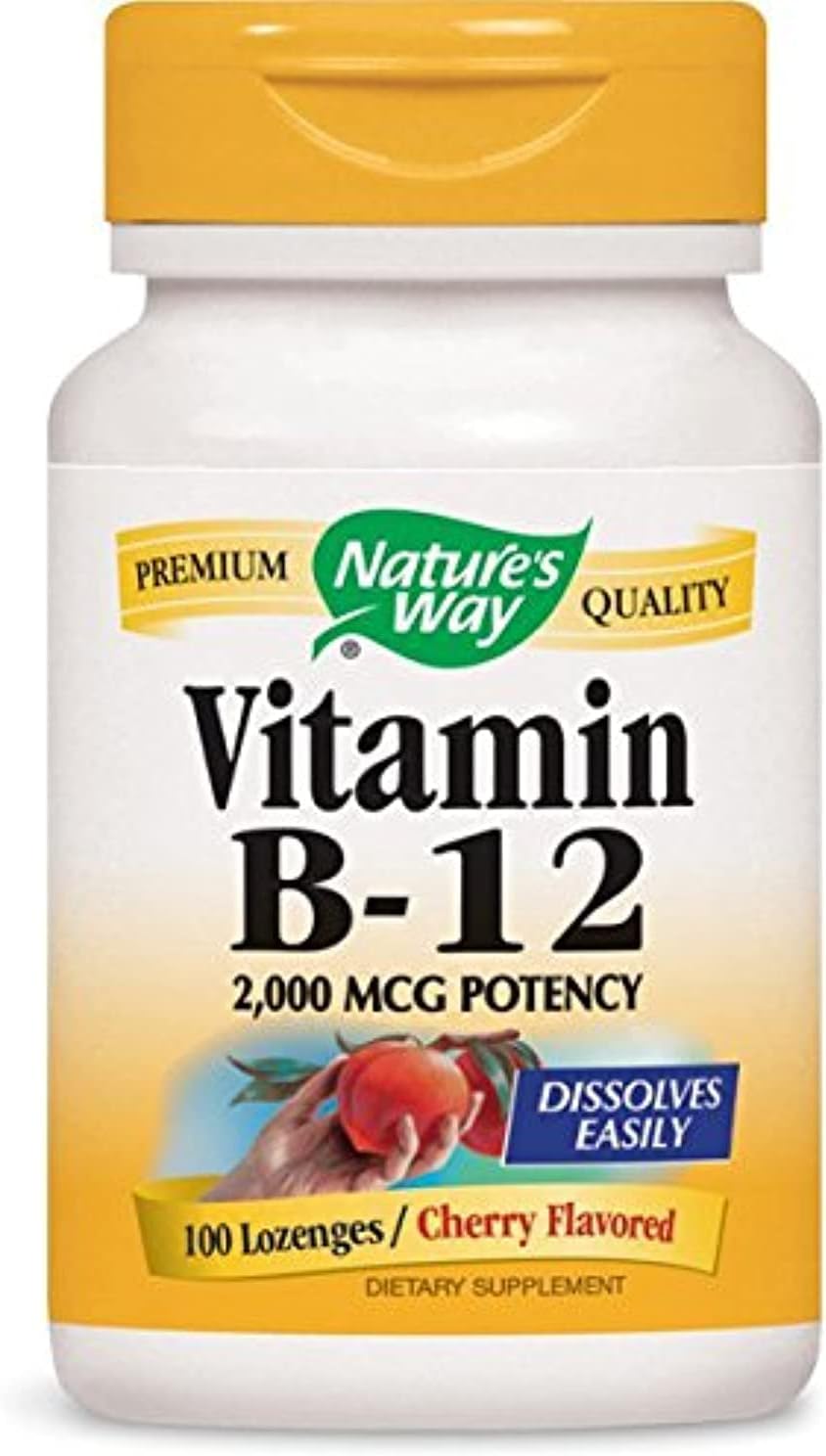 Nature's Way B-12 2000mcg Sublingual Lozenges, 100 Lozenges - görsel 1
