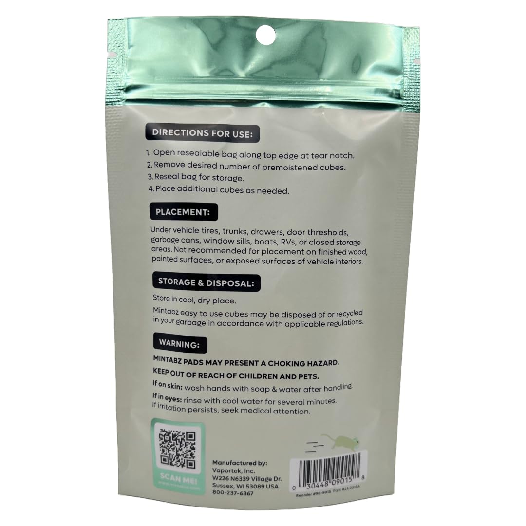 Mintek™ Mintabz™ Natural Pest Control Cubes (24 Pack) - görsel 3