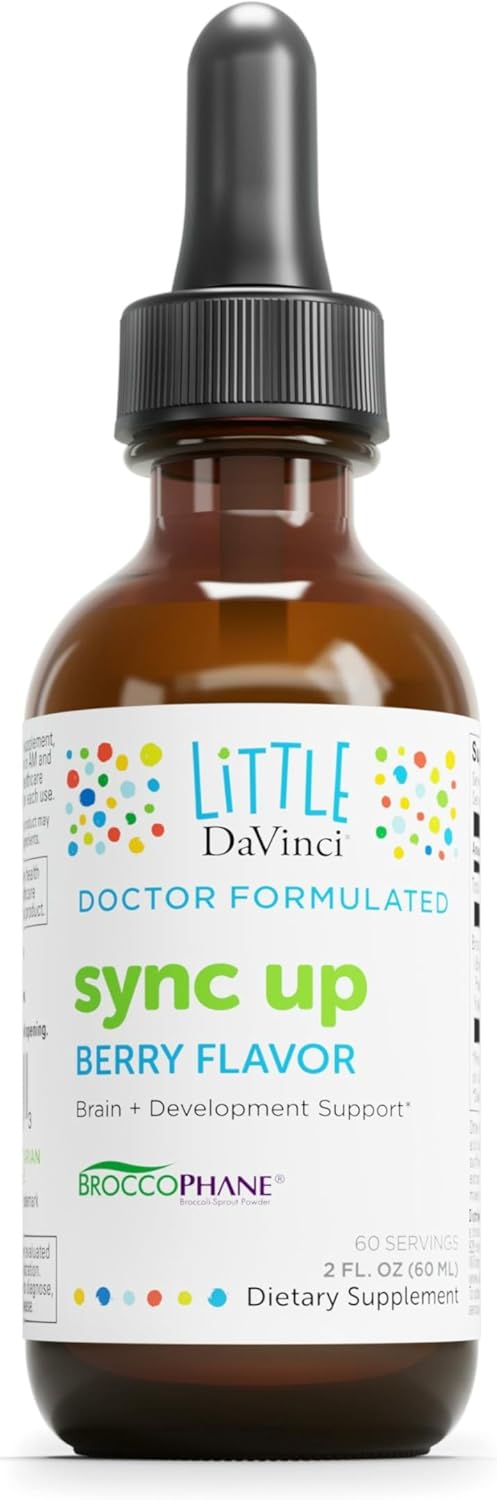 Little Davinci Sync Up - Sulforaphane Liquid Supplement for Children - Berry Flavour - 60 ml (60 Servings) - görsel 1