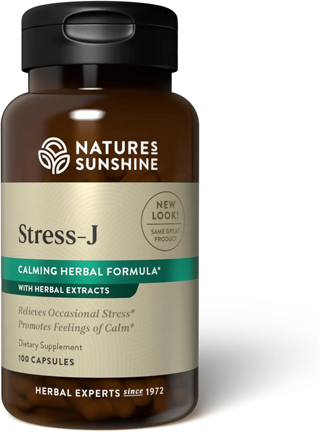 Nature's Sunshine Stress-J, 100 Capsules - Natural Stress Relief Support - görsel 1