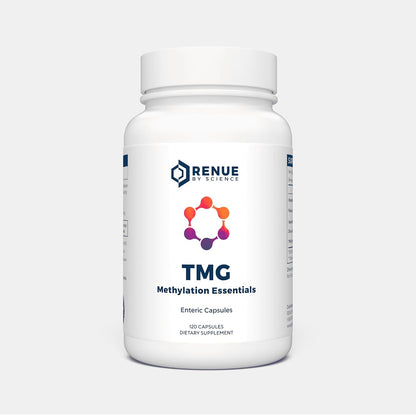 Renue By Science TMG | High Strength TMG Supplement | 120 Trimethylglycine Capsules – 900mg TMG per Serving with Vitamin B12, B6, Folate & Zinc | Made in USA & Third-Party Tested