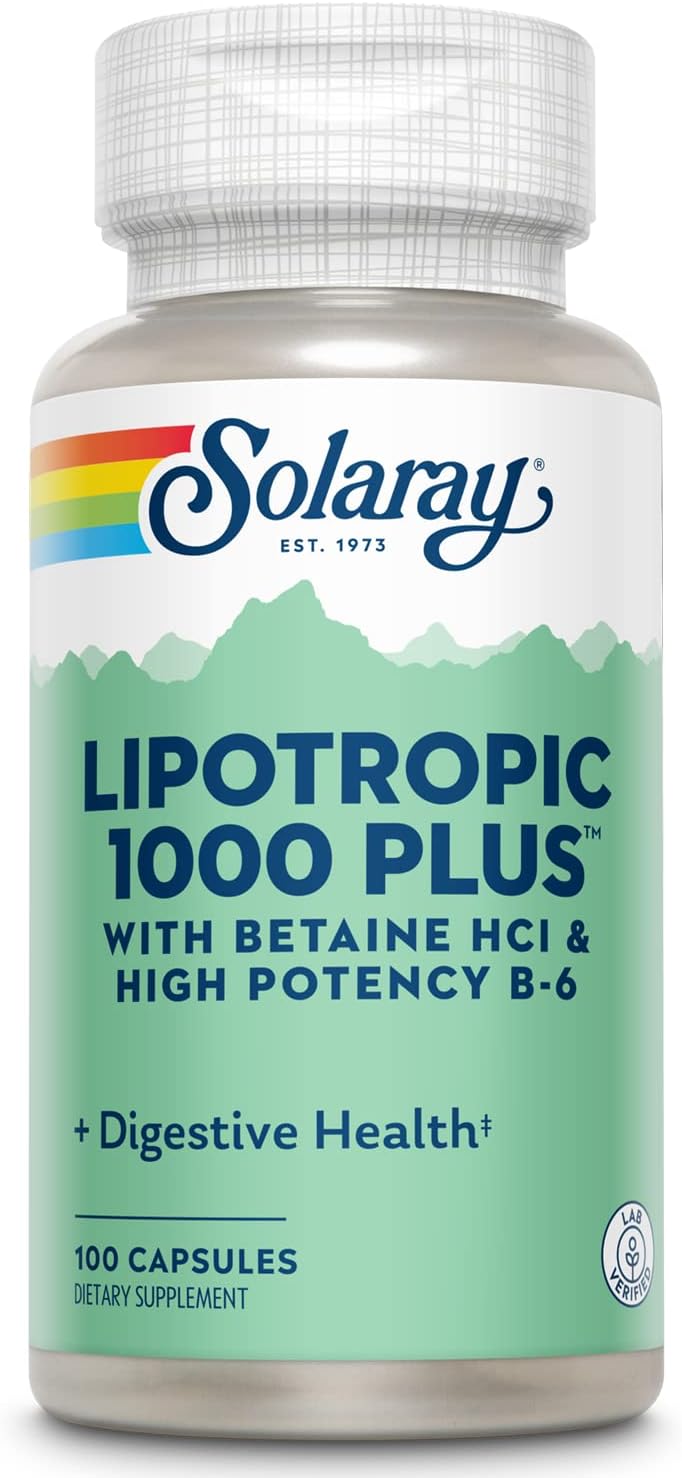 SOLARAY Lipotropic 1000 Plus – 100 Capsules - görsel 1