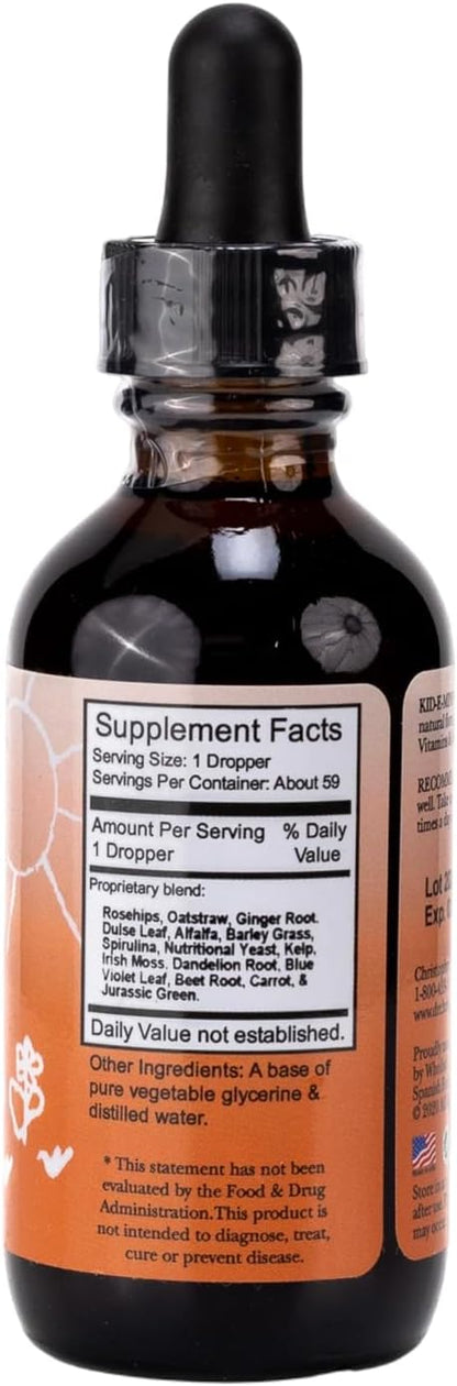 Christopher's Original Formulae Kid-E-Mins Vitamins & Minerals, Natural Orange Flavour, Kids Liquid Multivitamin, 2 fl oz