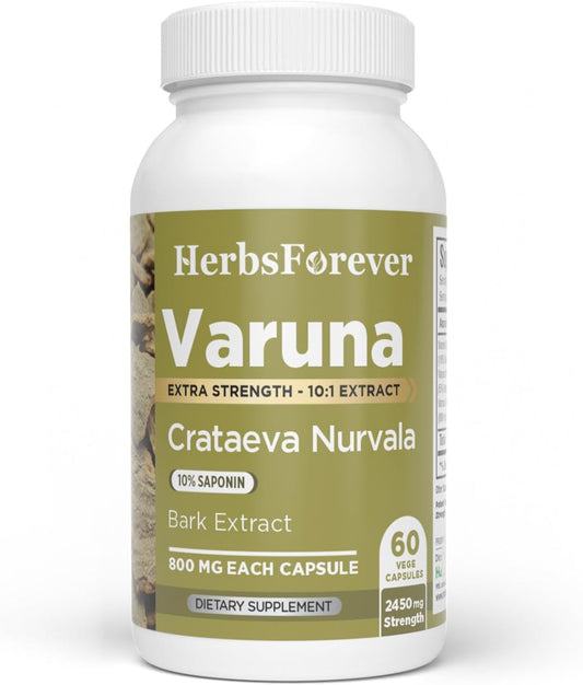 Varuna Nurvala Extract Capsules – Vegan & Gluten-free Bladder & Kidney Support, 800 mg (60 Capsules)