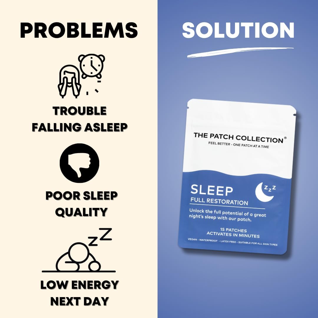 The Patch Collection Deep Sleep Aid Patches – Melatonin, Valerian Root, Passion Flower & Magnesium (15 Patches) - görsel 4