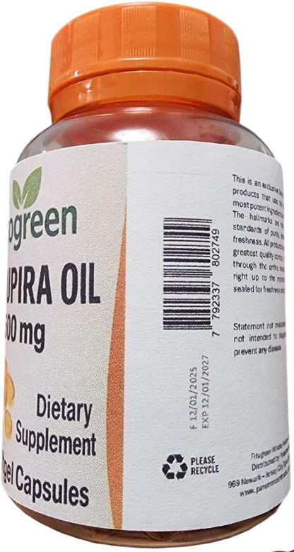Fitogreen Sucupira Oil (Pterodon emarginatus) 500 mg – 60 Soft gel capsules – Plant Based