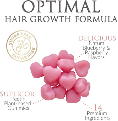 Nature's Nutrition Sugar-Free Biotin Gummies 5000mcg - Hair, Skin & Nail Support - 120 Gummies