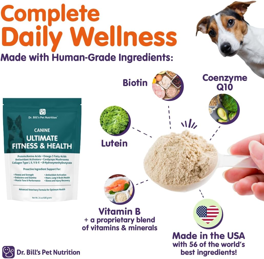 Dr. Bill’s Canine Ultimate Fitness & Health Daily Dog Multivitamin (340g) - görsel 5