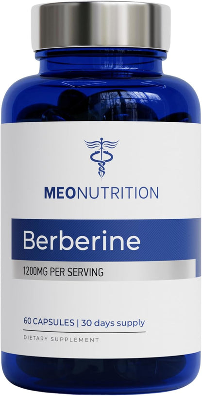 Berberine Supplement 1200mg HCl – 60 Capsules
