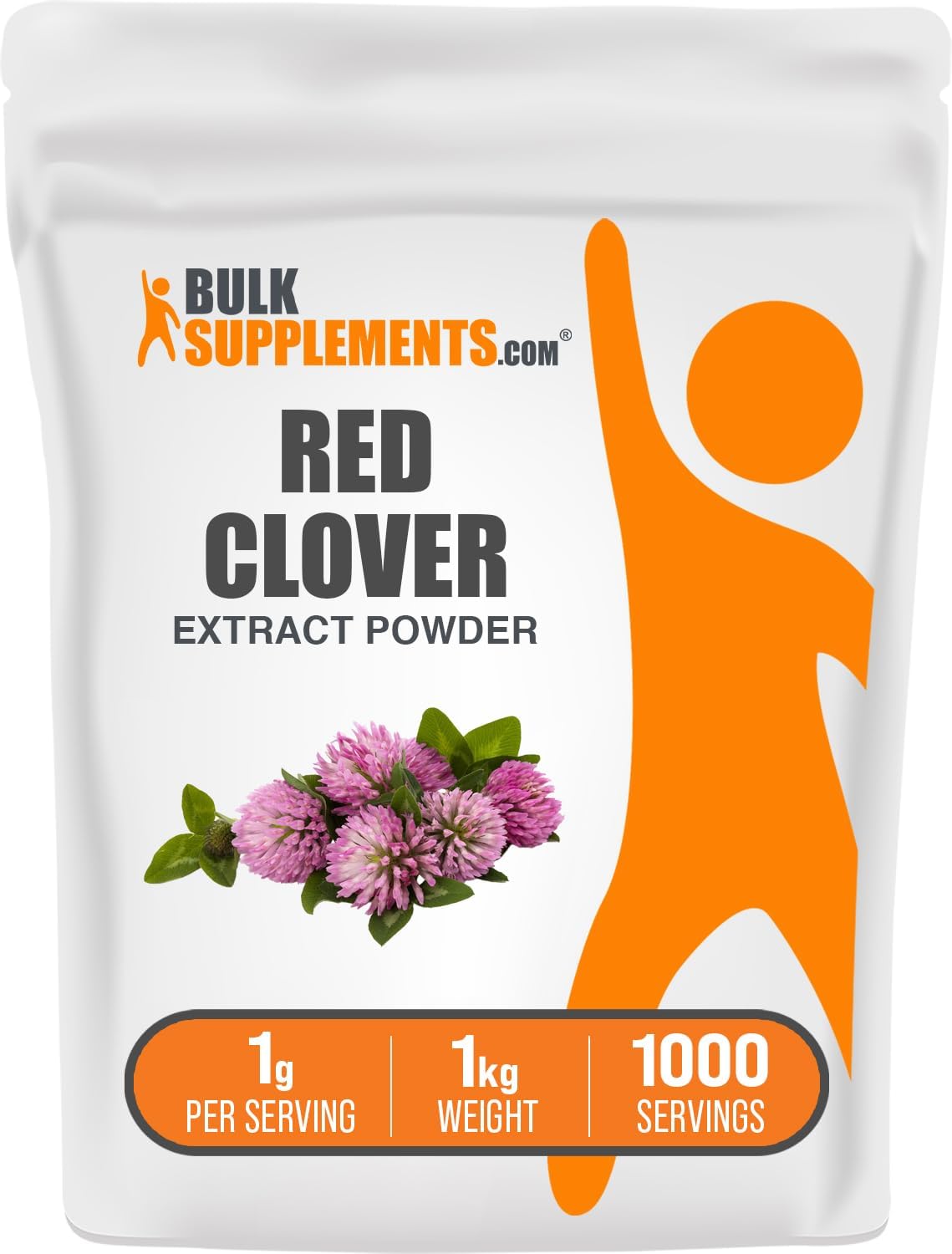 BulkSupplements Red Clover Extract Powder - Trifolium Pratense, 1kg (2.2 lbs) - görsel 1