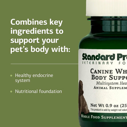 Standard Process Inc. Whole Body Multisystem Support Supplement for Dogs – Nutritional Powder for Daily Health Maintenance – 25 g
