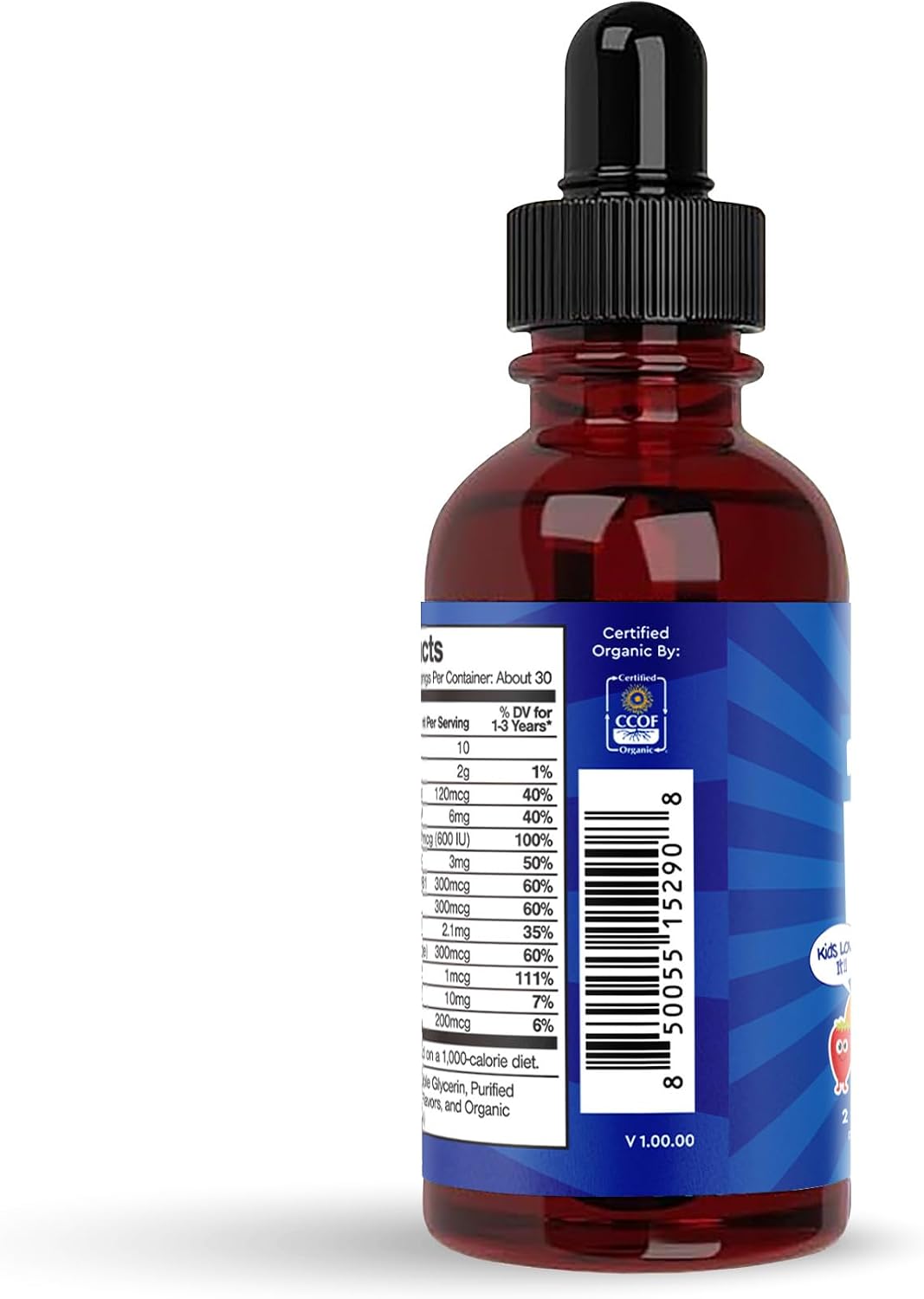 Feel Great Vitamins Organic Multivitamin Liquid for Children, 60 ml - görsel 5