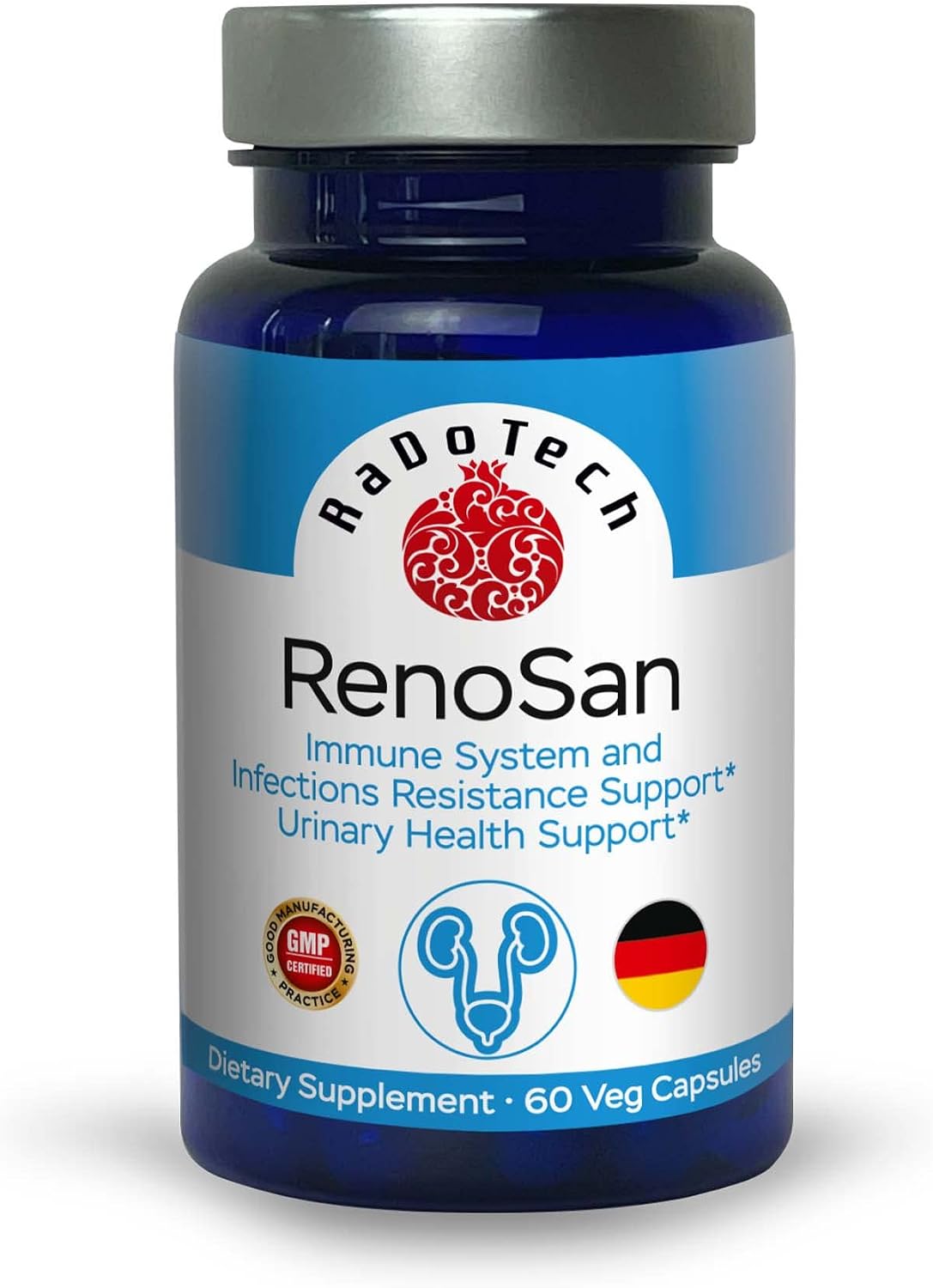 RenoSan Urinary Tract Health Supplement with Olive Leaf Extract, 60 Veg Capsules - görsel 2