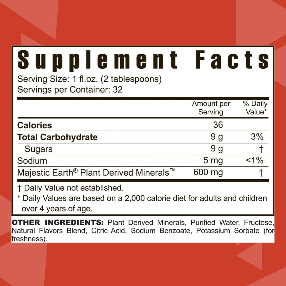Youngevity Cheri-Mins™ Plant Derived Liquid Minerals - Great Tasting Formula - 77+ Natural Unaltered Trace Minerals - Colloidal Form Humic Shale (946 ml - Pack of 2) - görsel 2