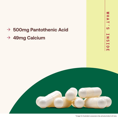 Jarrow Formulae Pantothenic Acid B5 500 mg - 100 Vegan Capsules