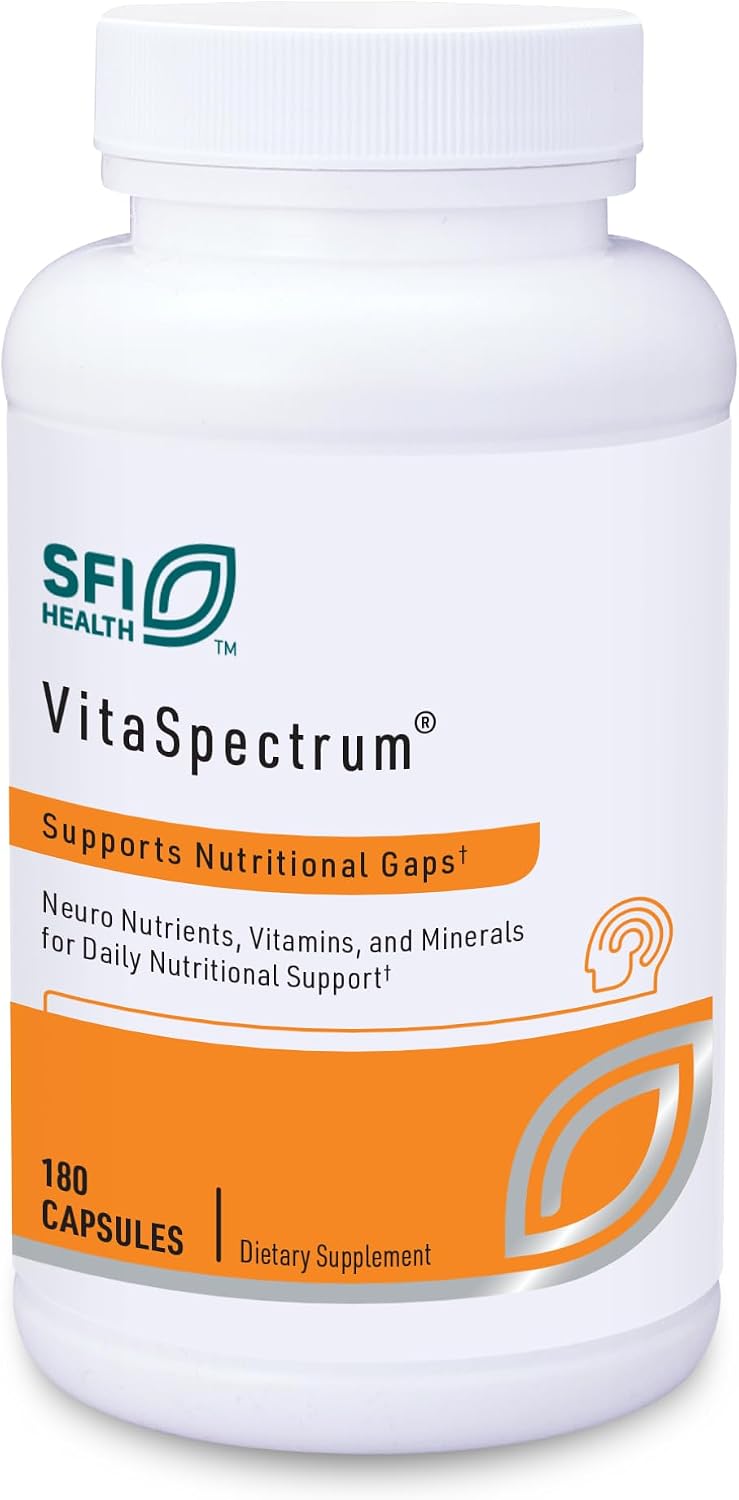 Klaire Labs SFI Health VitaSpectrum – Children's Multivitamin with 28 Nutrients, Active Folate & B12, No Iron or Copper, Gluten-Free (180 Capsules) - görsel 1
