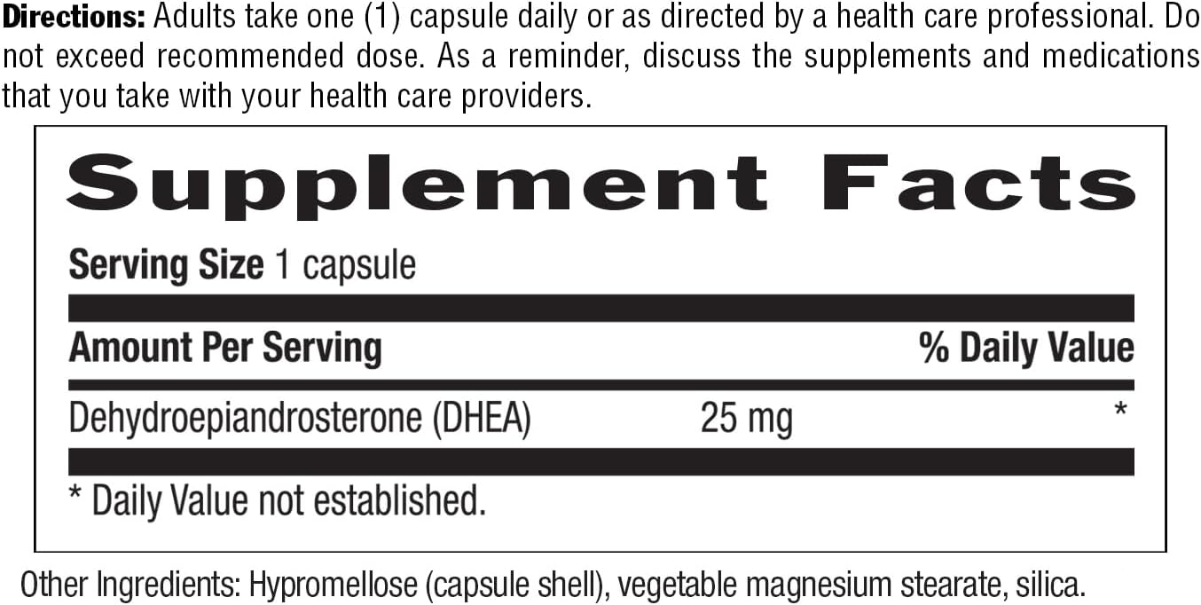 Country Life DHEA 25mg, 90 Vegan Capsules - görsel 5