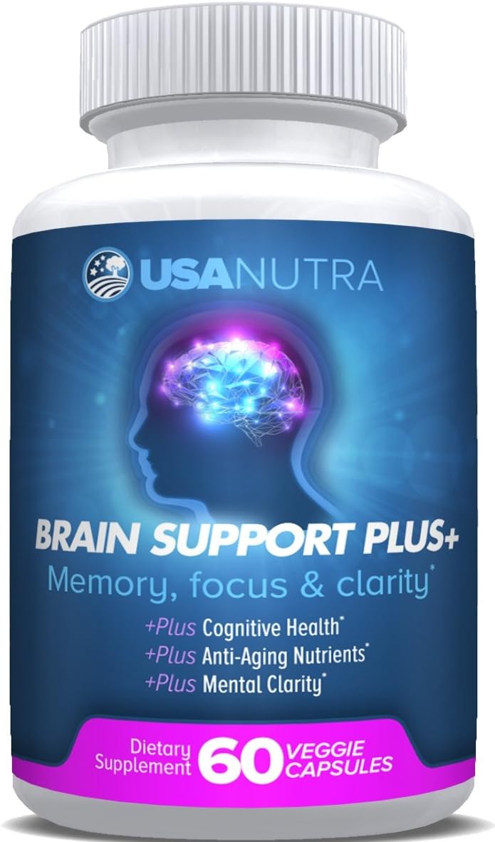 Brain Support Plus - Memory and Focus Supplement with B Vitamins and Herbal Extracts, 60 Capsules - görsel 6