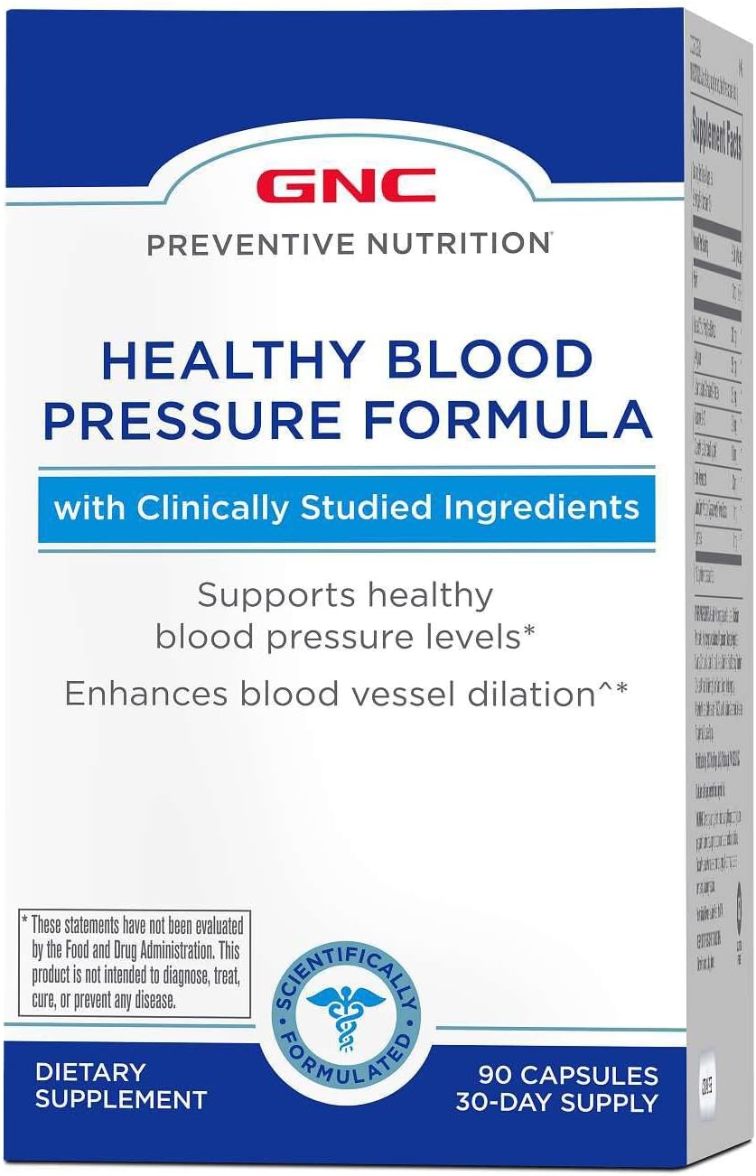GNC Preventive Nutrition Healthy Blood Pressure Formula – 90 Capsules - görsel 1