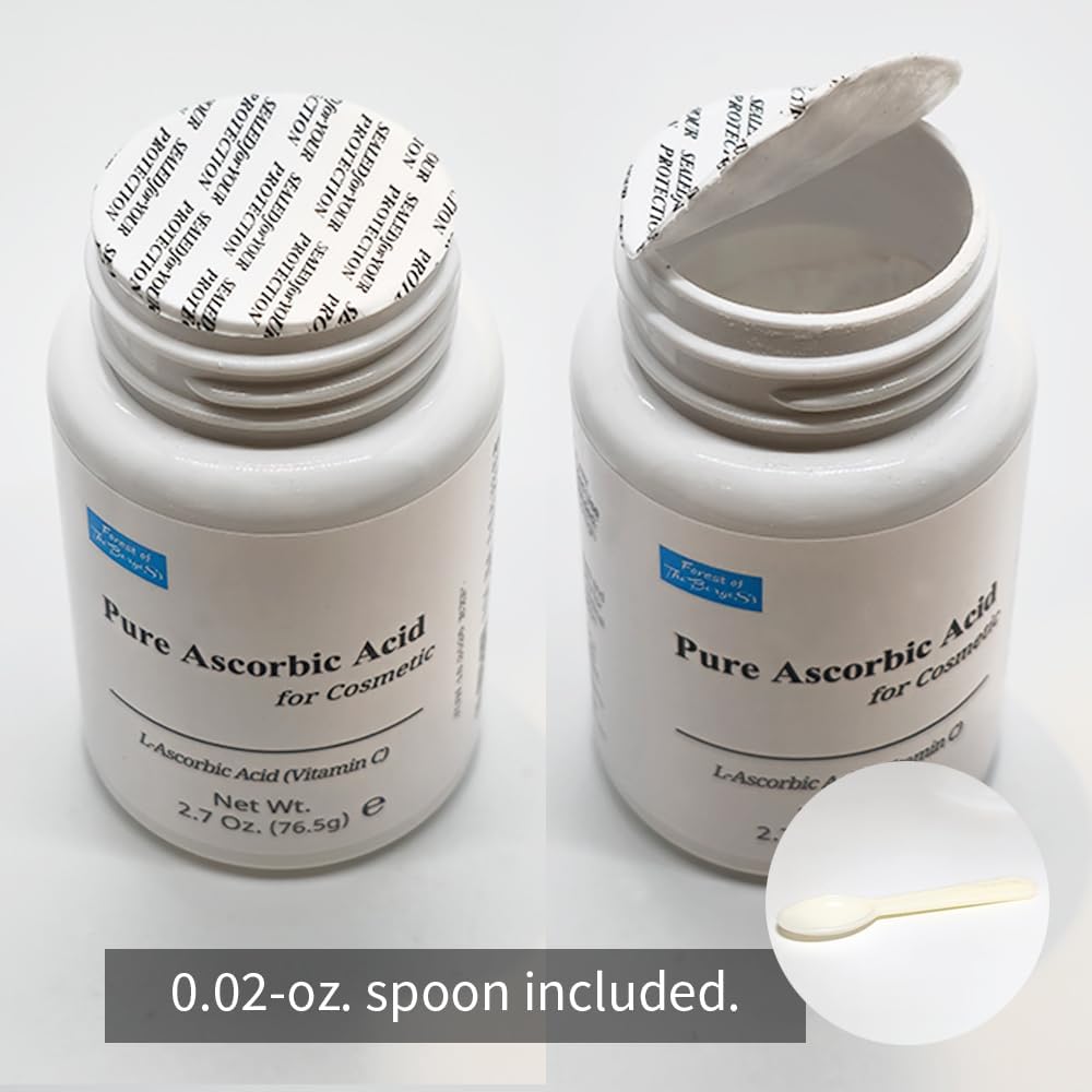 FOREST OF THE BORGES'S Pure Ascorbic Acid Cosmetic - 2.7 oz (76.5g) Vitamin C Powder for Face & Topical Uses - görsel 4