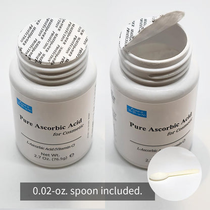 FOREST OF THE BORGES'S Pure Ascorbic Acid Cosmetic - 2.7 oz (76.5g) Vitamin C Powder for Face & Topical Uses