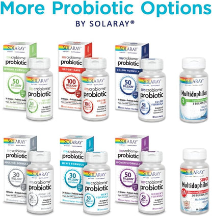 SOLARAY Multidophilus 24 Strain Probiotic 30 Billion CFU - 60 Veg Capsules