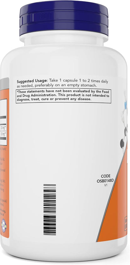 NOW Foods L-Theanine Double Strength 200 mg with Inositol - 180 Vegetable Capsules (Pack of 2)