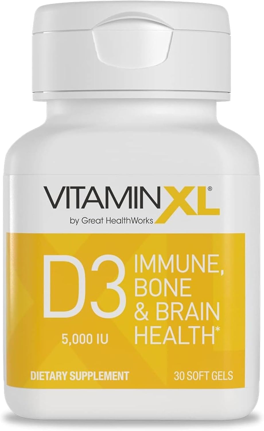 OmegaXL VitaminXL D3 High Strength Vitamin D 5000 IU - 30 Softgels - görsel 1