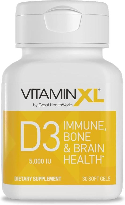 OmegaXL VitaminXL D3 High Strength Vitamin D 5000 IU - 30 Softgels