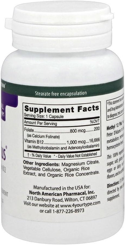 D'Adamo Personalized Nutrition Methyl 12 Plus - 60 Capsules