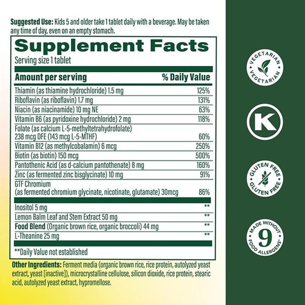 MegaFood Children's Vitamin B Complex – 90 Mini Tablets - görsel 2