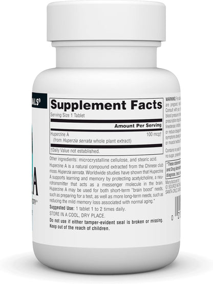 Source Naturals Huperzine A for Learning & Memory* - 100 mcg, 60 Tablets