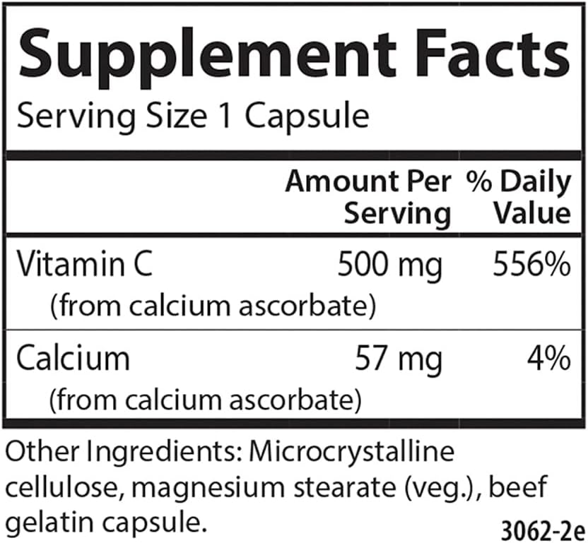 Carlson Mild-C 500 mg Buffered Vitamin C – 250 Capsules - görsel 4