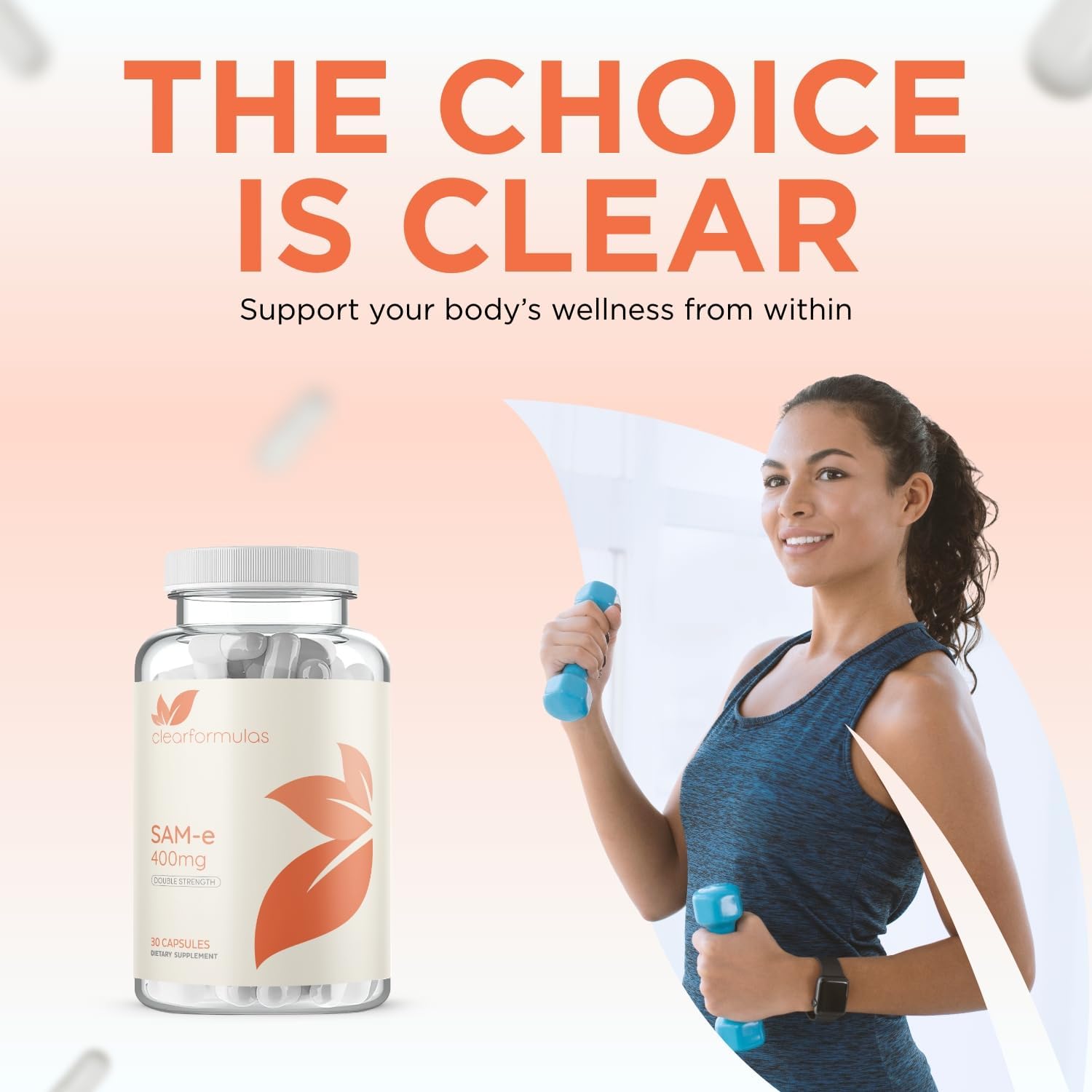 Clear Formulae Bioactive SAM-e 400mg - High Strength SAM-e Supplement with Active S,S Form (30 Servings) - görsel 5