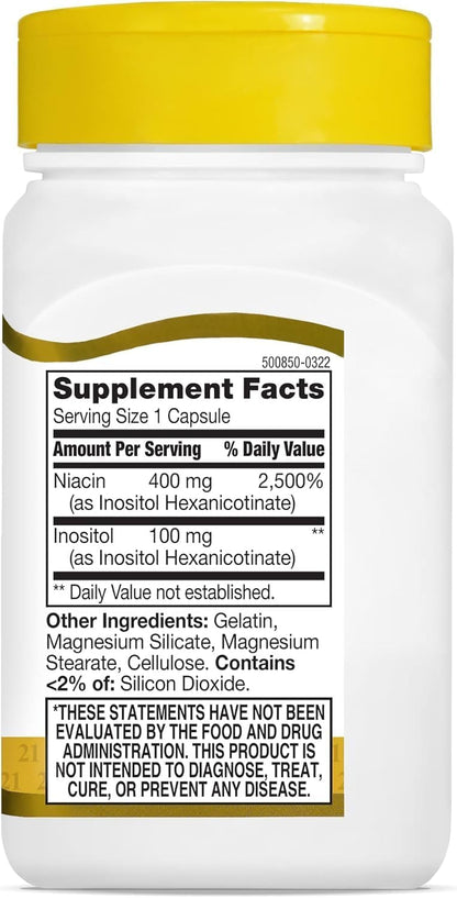 Niacin Flush-Free 500 mg - 110 Capsules