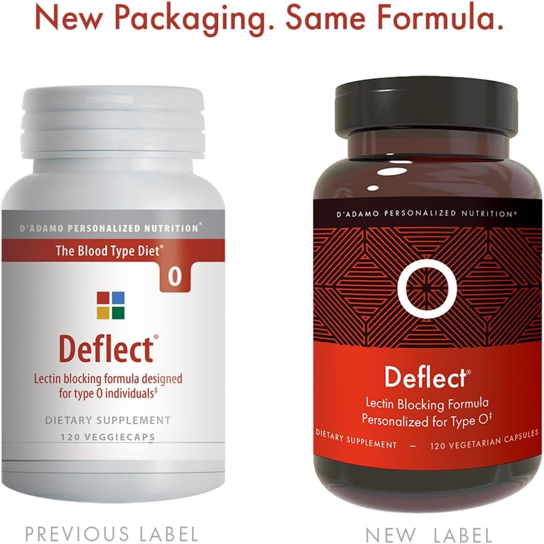 D'Adamo Personalized Nutrition Deflect Lectin Blocker (Blood Type O) - 120 Vegetarian Capsules - görsel 3