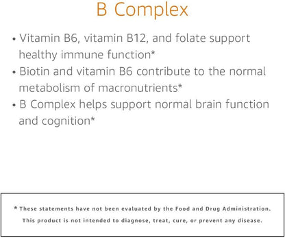Elements B Complex – High Potency Whole Food Cultured, Vegan – 65 Capsules