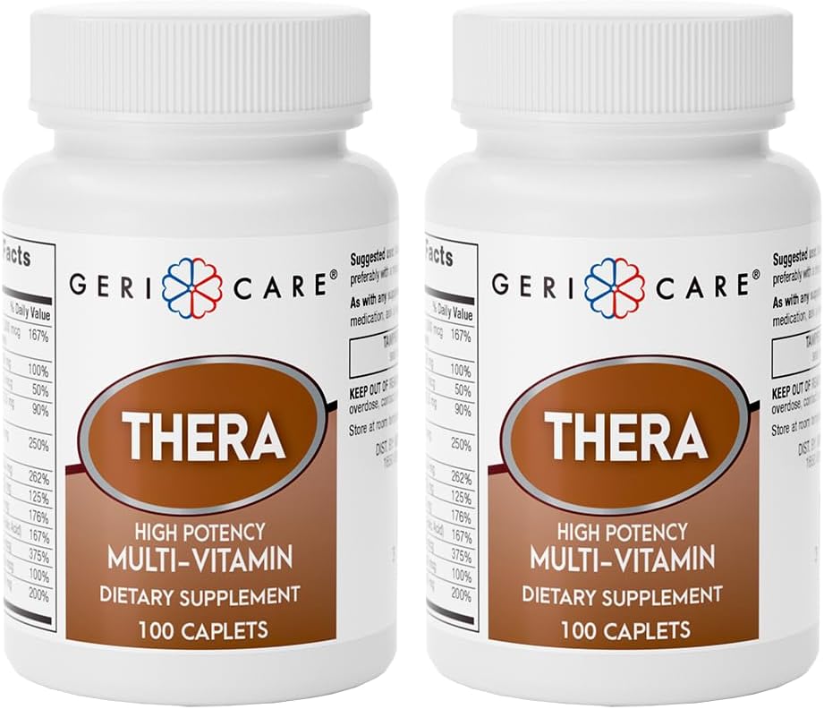 GeriCare Thera High Potency Multivitamin Tablets - 100 Count - görsel 9