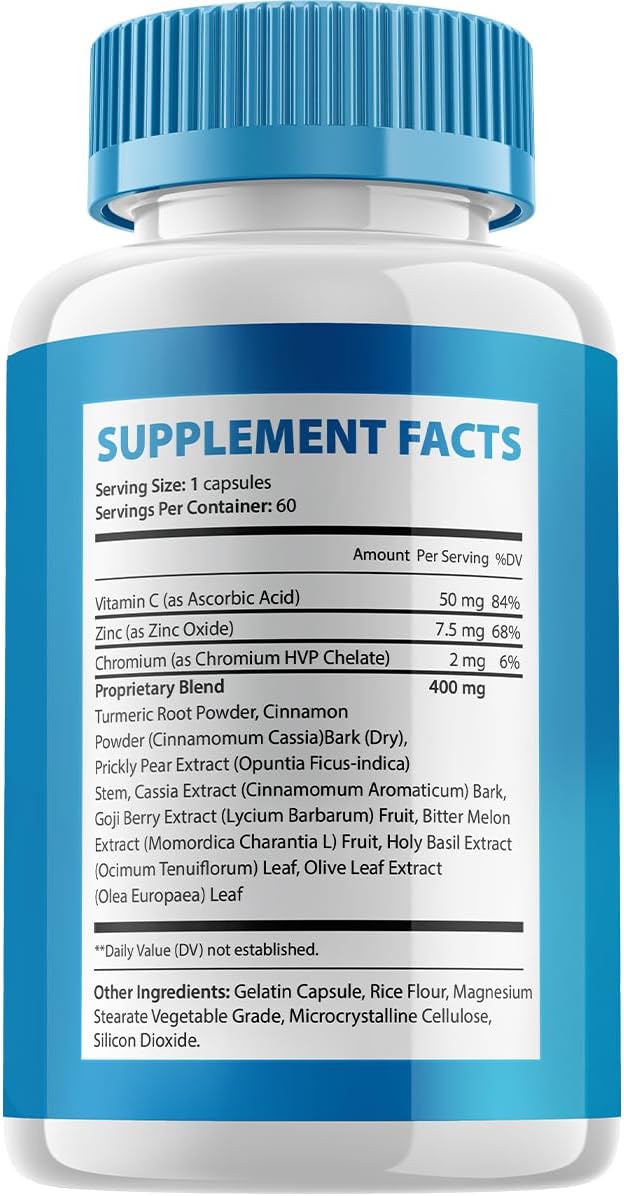 Glucea Metabolic Support - Glucea Support Supplement Capsules, Glucea Advanced Formula Reviews (60 Capsules) - görsel 2