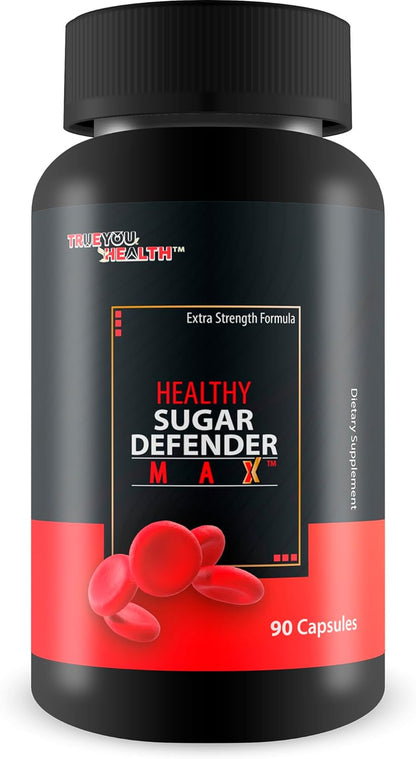 Healthy Sugar Defender Max – Our Finest Sugar Support Supplement – Multi-Action Blood Health Capsules for Circulation & Vein Support – Herbal Formula for Legs, Heart & Body