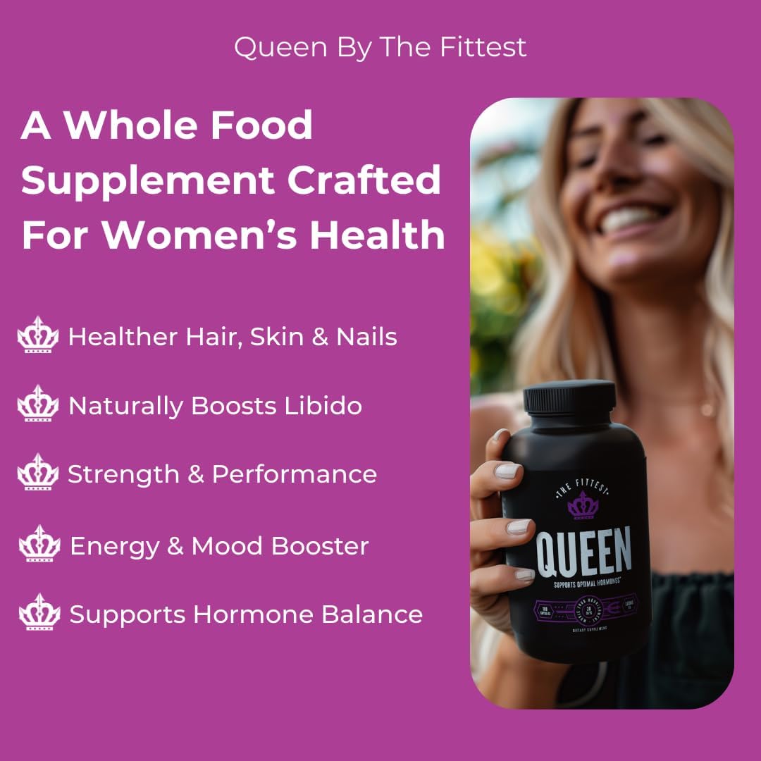 The Fittest Queen Organ Supplement - Hormone and Energy Support, 180 Capsules - görsel 3